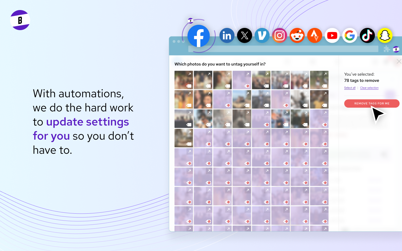 Block Party — Deep clean your social media - 截图 1