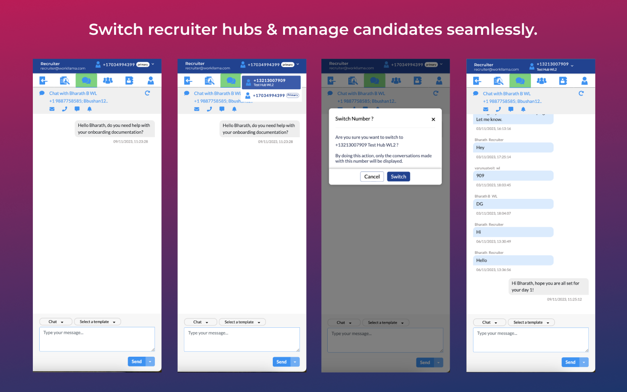 WorkLLama Messaging - 截图 4