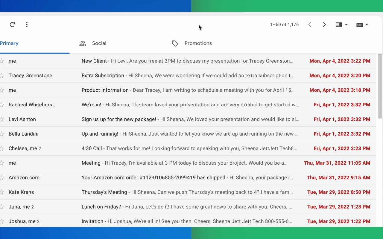 Display Email Time by cloudHQ - 截图 2