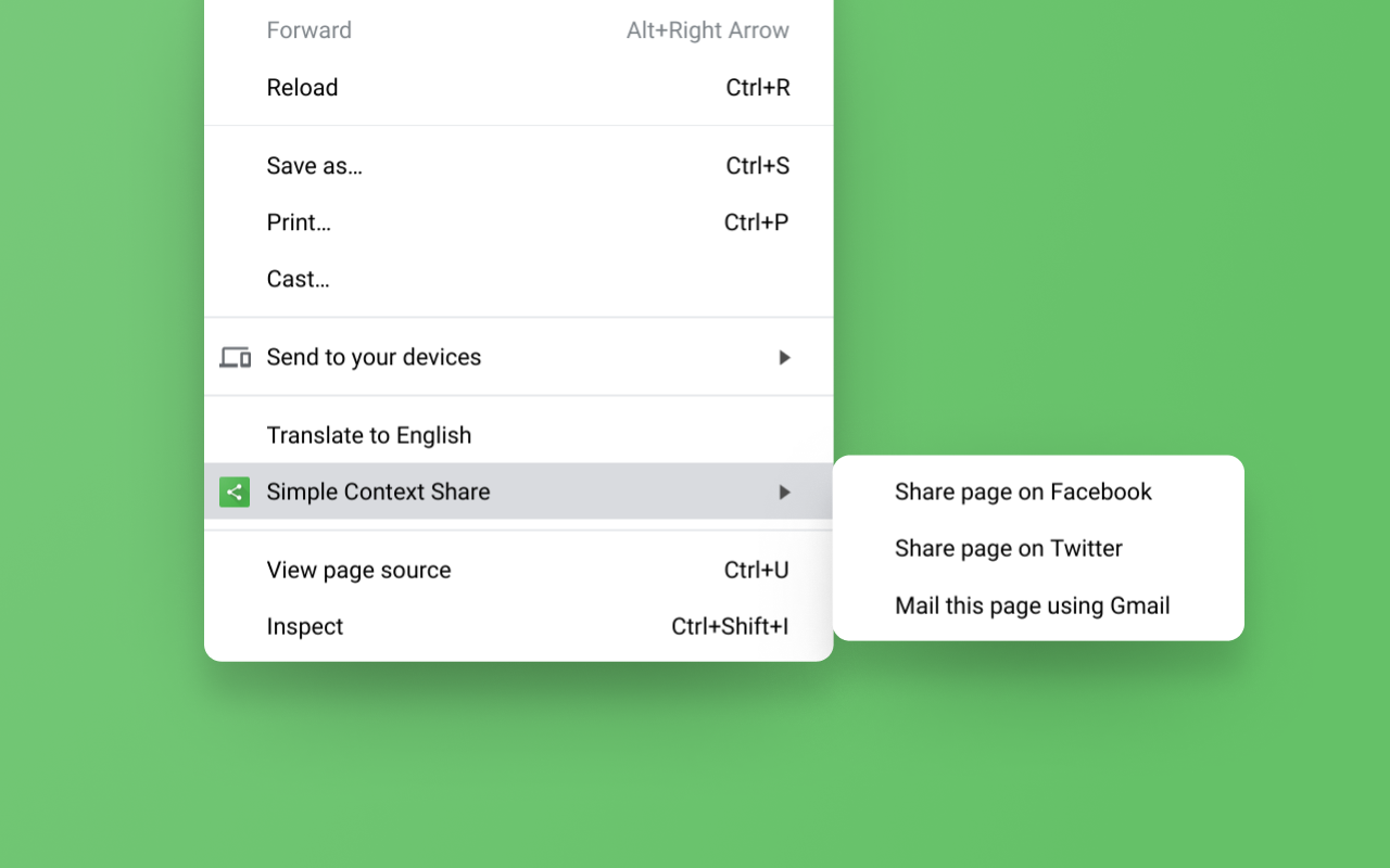 Simple Context Share - 截图 2