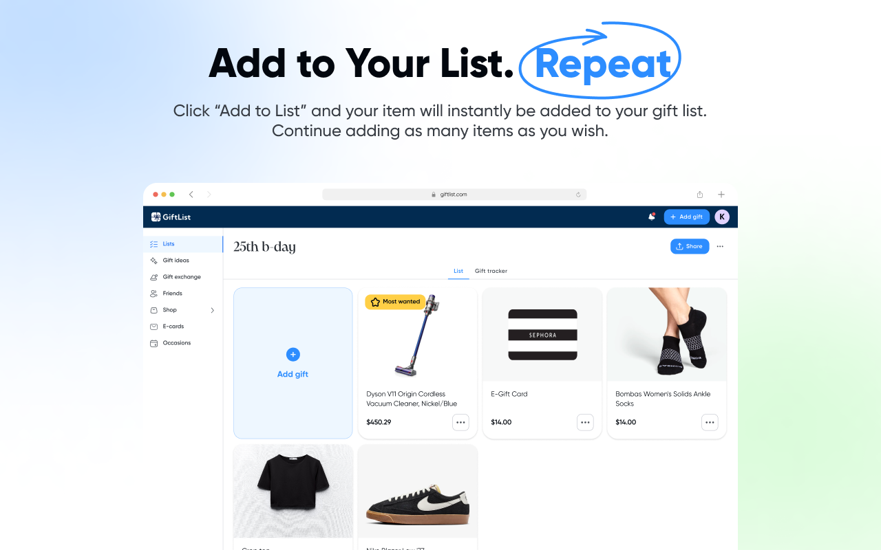 Add to GiftList Button - 截图 3