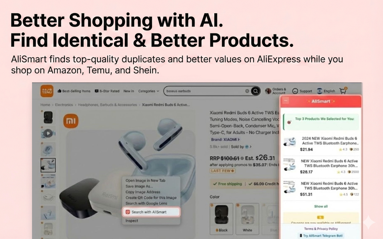 AliSmart: AliExpress AI Finder, Tracker & Coupons - 截图 1
