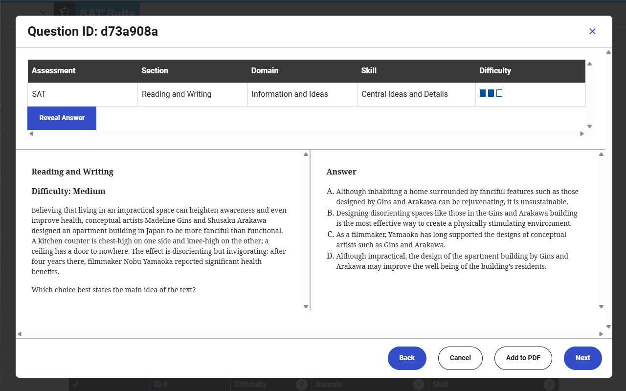 SAT Question Bank Plus - 截图 2