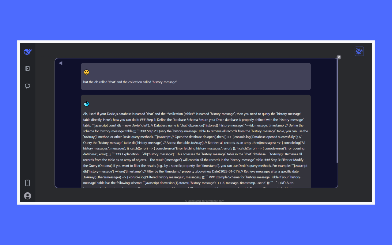 DeepSeek Conversations History Search - 截图 4