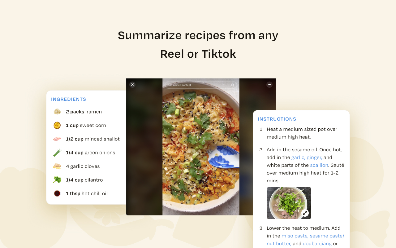 ReciMe Extension - 截图 2
