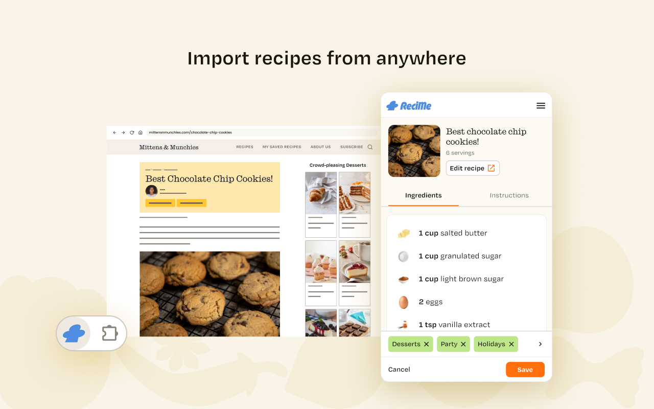 ReciMe Extension - 截图 3