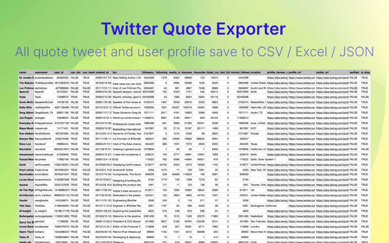 TwQuoteExport - Export X/Twitter Quotes - 截图 2
