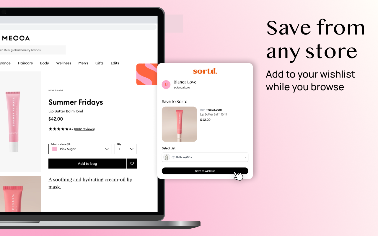 Sortd - Save to Wishlist - 截图 4