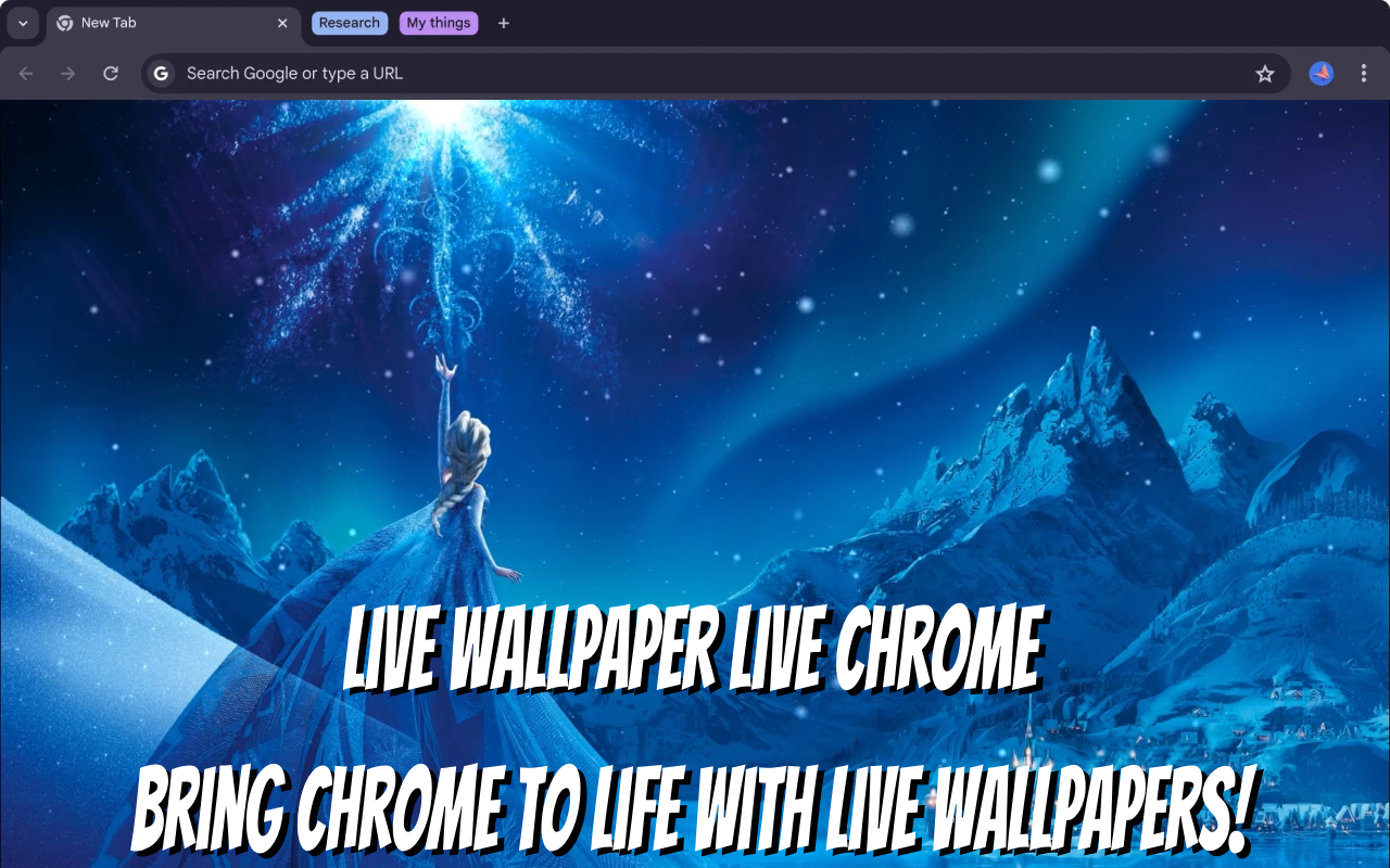 Elsa Frozen Live Wallpaper New Tab - 截图 2