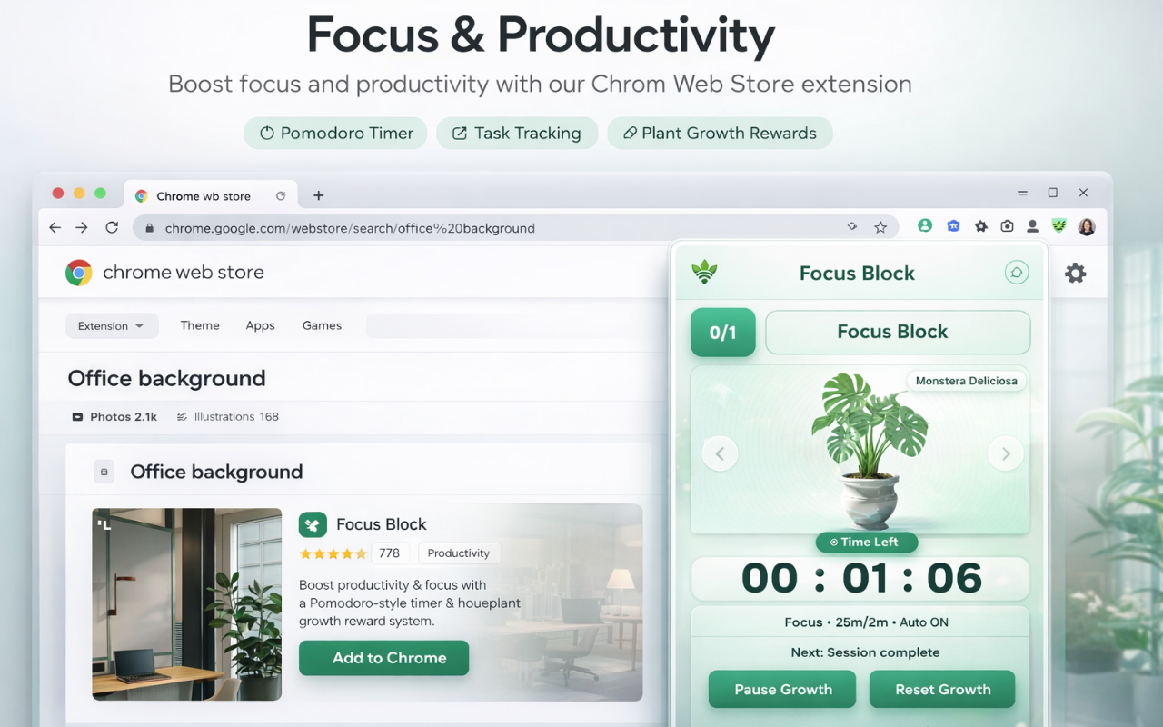 LetPlant GreenFocus Pomodoro Timer - 截图 5
