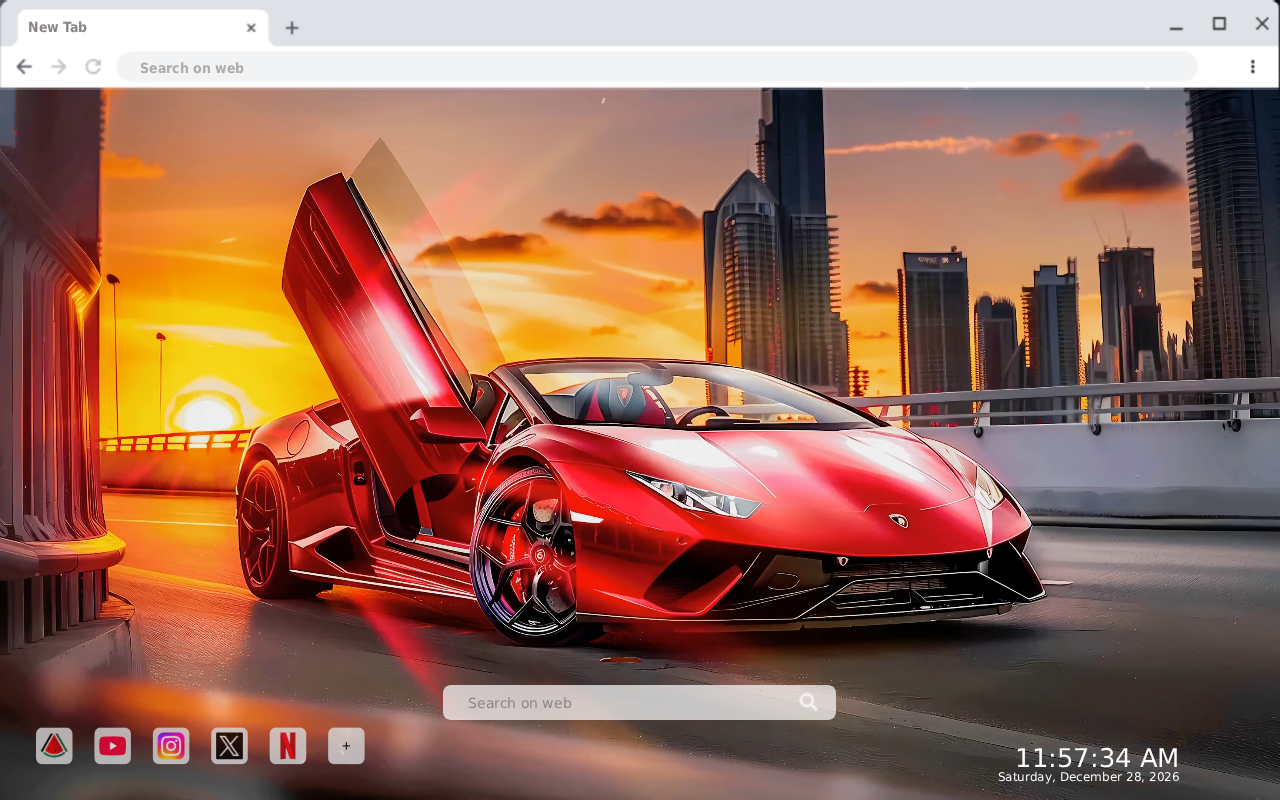 Red Lamborghini Live Wallpaper - 截图 2