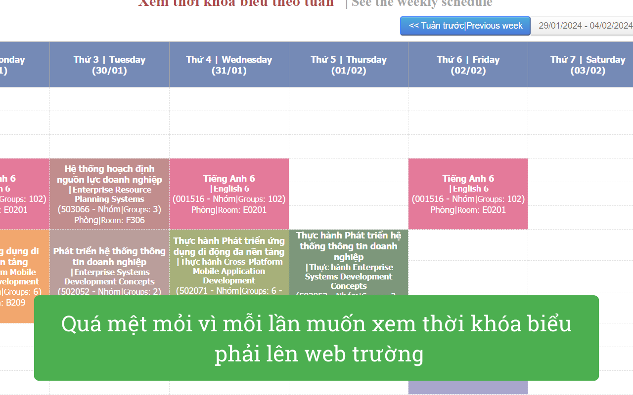 TDTU Schedule - 截图 2