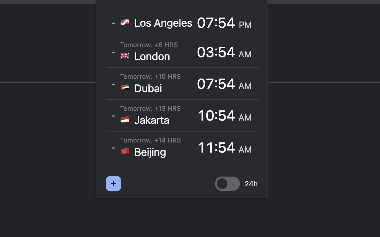 World Clock - 截图 1