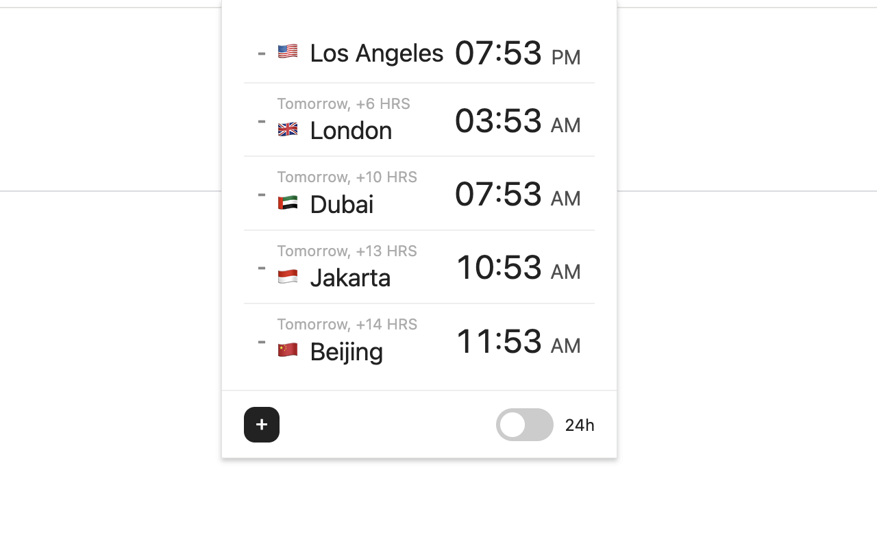 World Clock - 截图 2