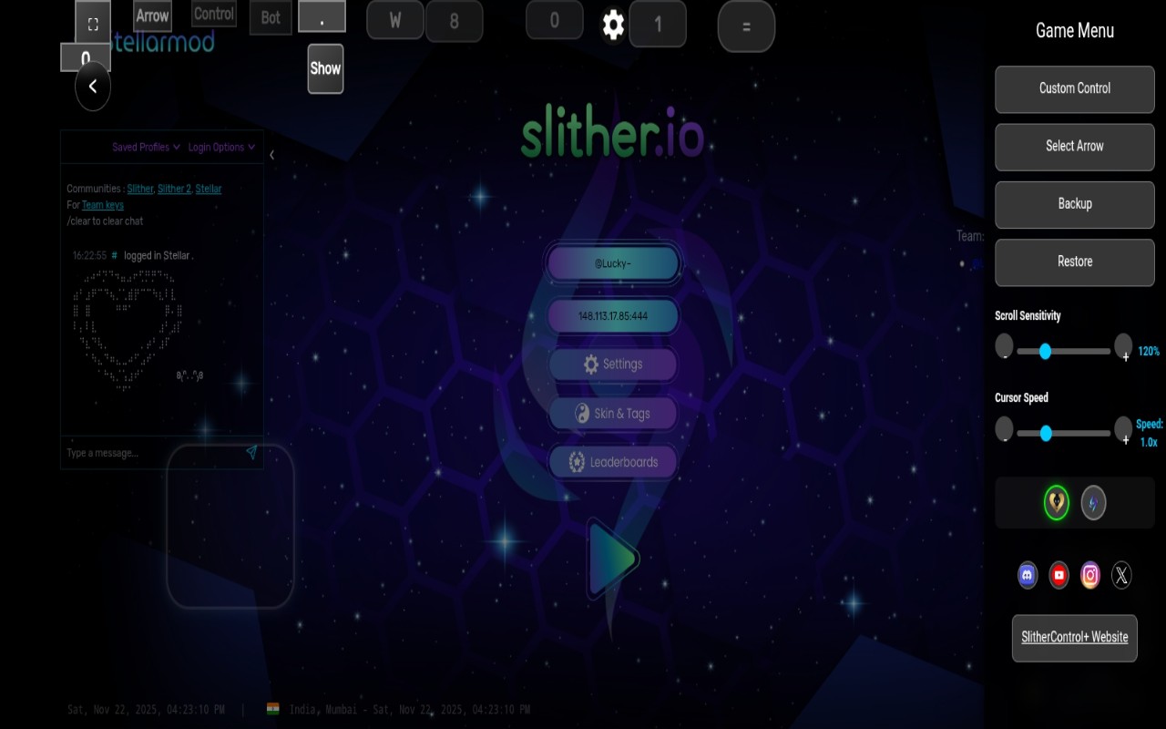 SlitherControl+ - 截图 5