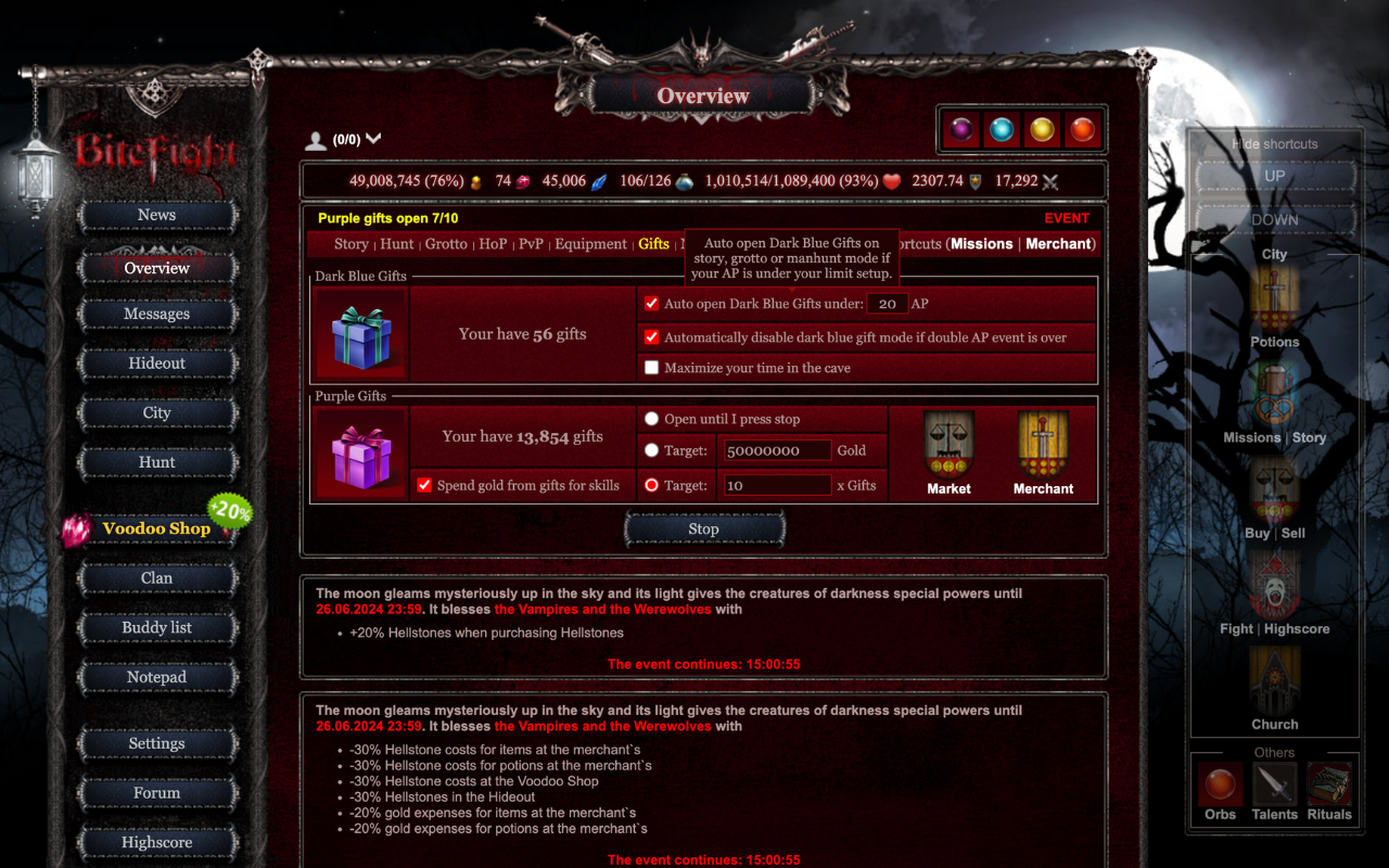 BiteFight Master Auto Adventure - 截图 2