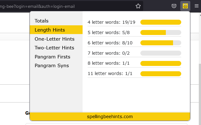 Spelling Bee Hints - 截图 3