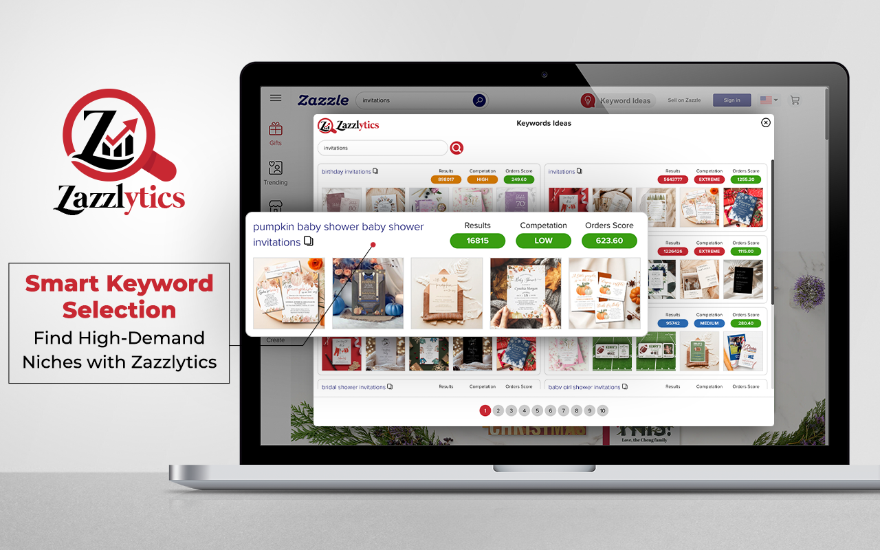 Zazzlytics - Zazzle Keyword Research and Marketplace Analytics - 截图 4