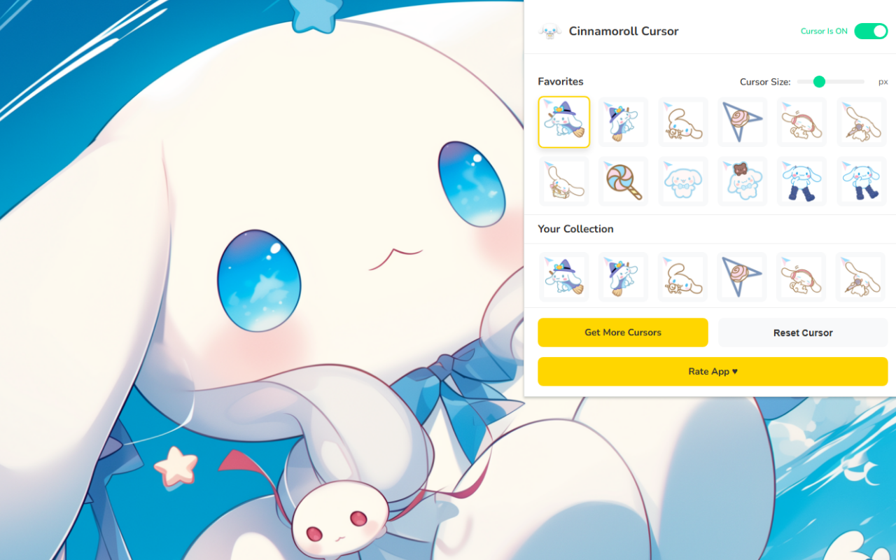 Cinnamoroll Cursor ★ Custom Cursor for Chrome™ - 截图 1