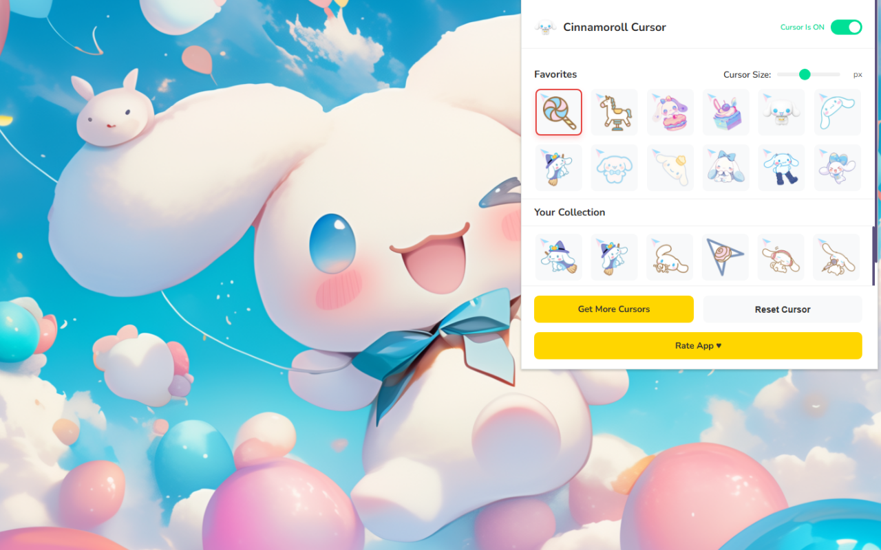 Cinnamoroll Cursor ★ Custom Cursor for Chrome™ - 截图 4