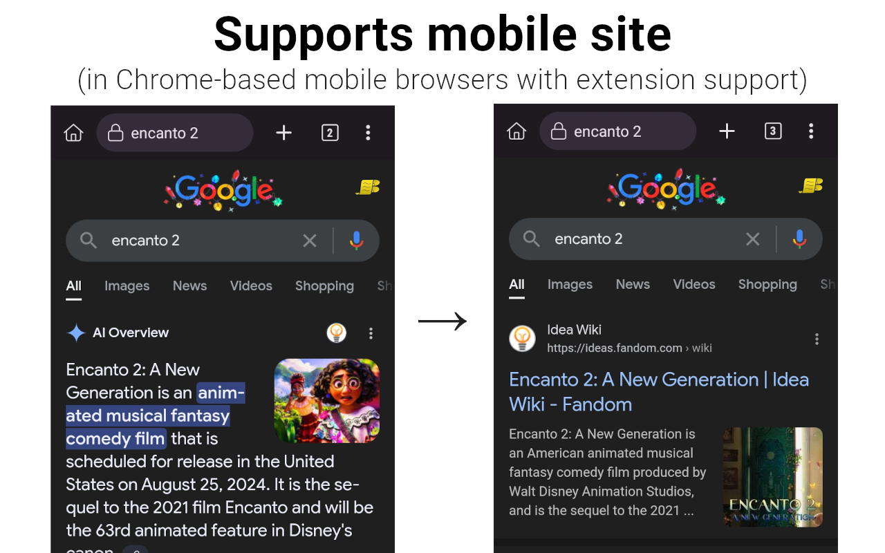 AI Overview Hider for Google - 截图 2