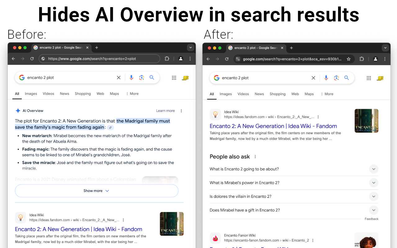 AI Overview Hider for Google - 截图 3