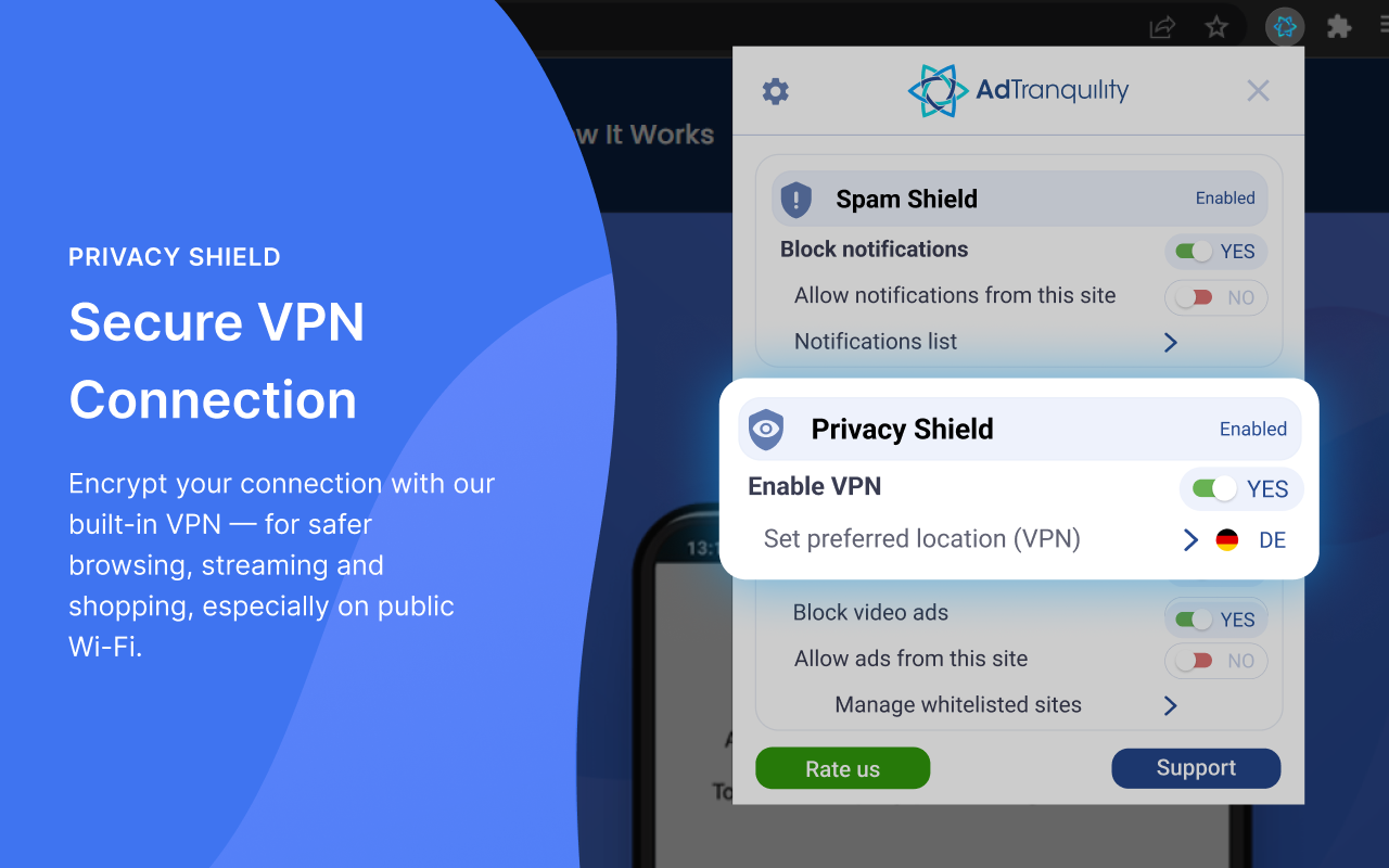 AdTranquility Adblocker,  & Spam Blocker - 截图 3