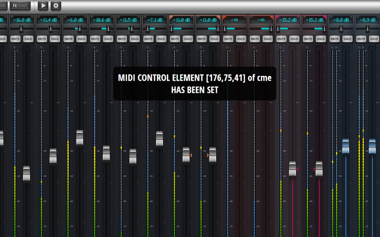 Soundcraft UI Midi Control Pro Demo - 截图 1