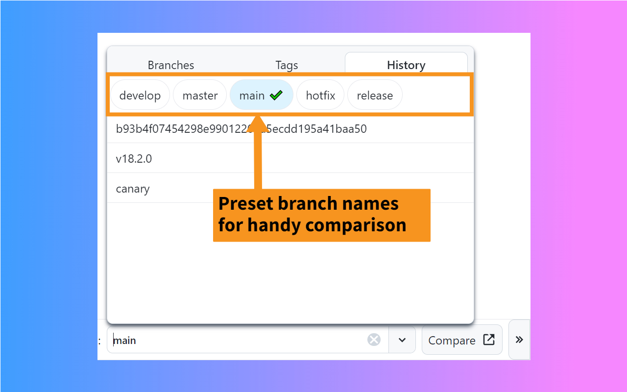 GitHub Compare Online - 截图 4