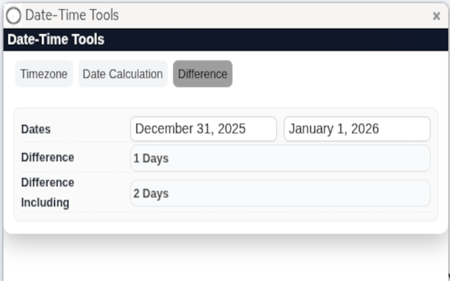 Date-Time Tools - 截图 2