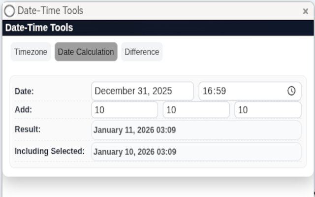 Date-Time Tools - 截图 3