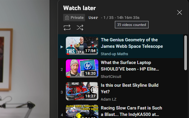 YouTube Playlist Length - Duration Display - 截图 2