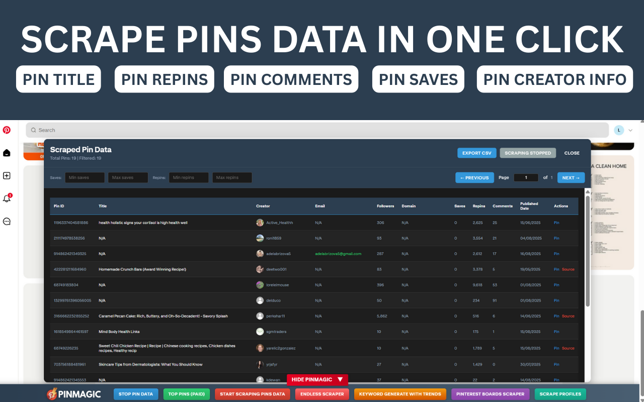 PinMagic - Pinterest Marketing Tool - 截图 4