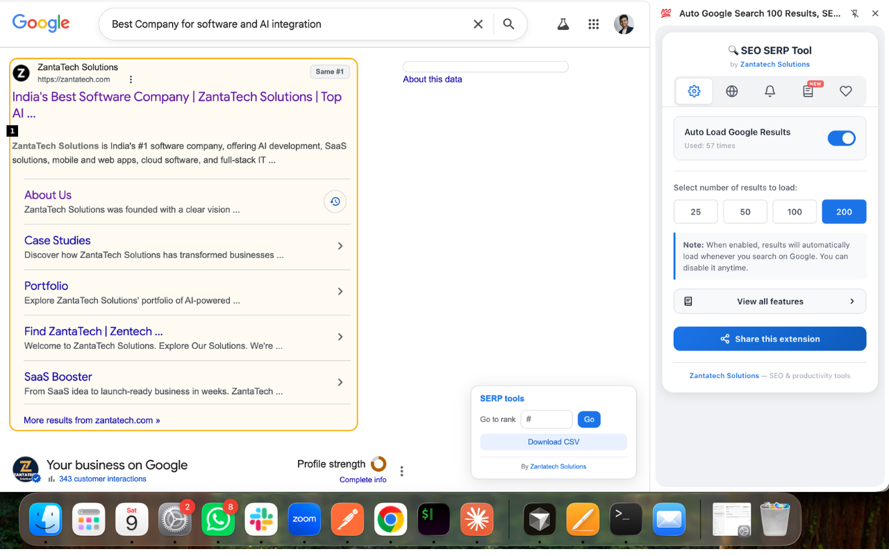 Auto Google Search 100 Results, SEO Rank and SERP Tool - 截图 3