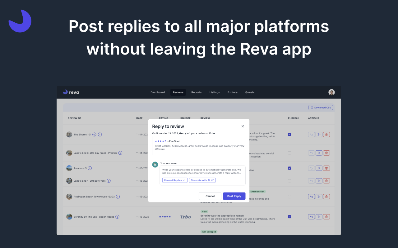Reva - Review Management for Hotels & Rentals - 截图 2