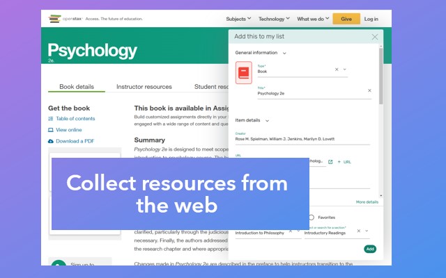 Leganto Cite it! Bookmarking Tool - 截图 3