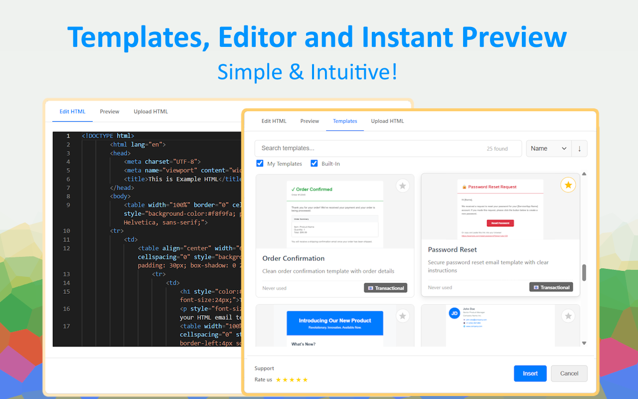 Html2Email: Gmail 和 Yahoo Mail 的 HTML 编辑器和插入器 - 截图 2