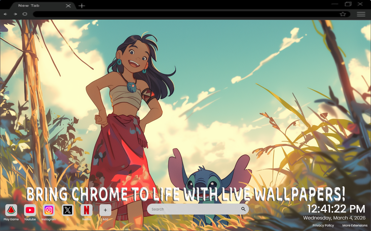Lilo & Stitch A Joyful Adventure Live Wallpaper - 截图 2