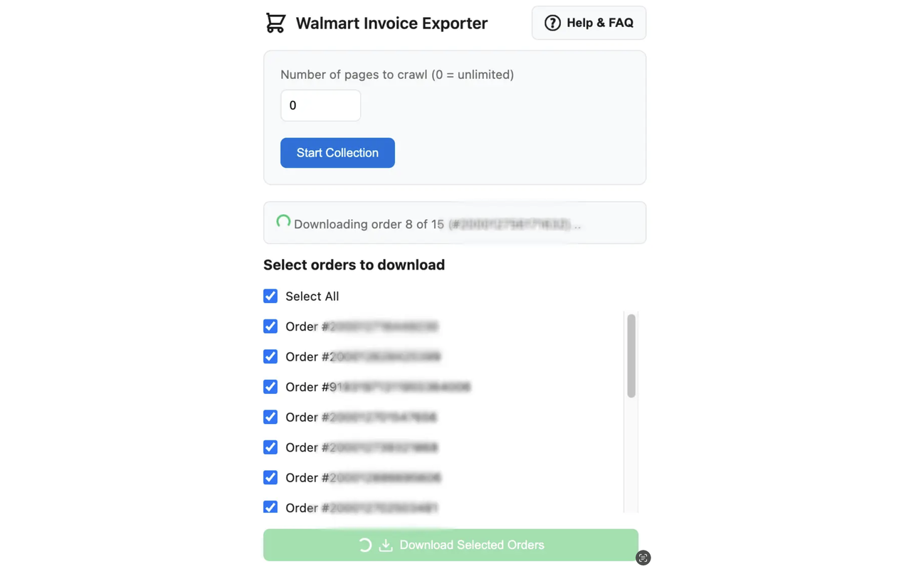 Walmart Invoice Exporter - 截图 5