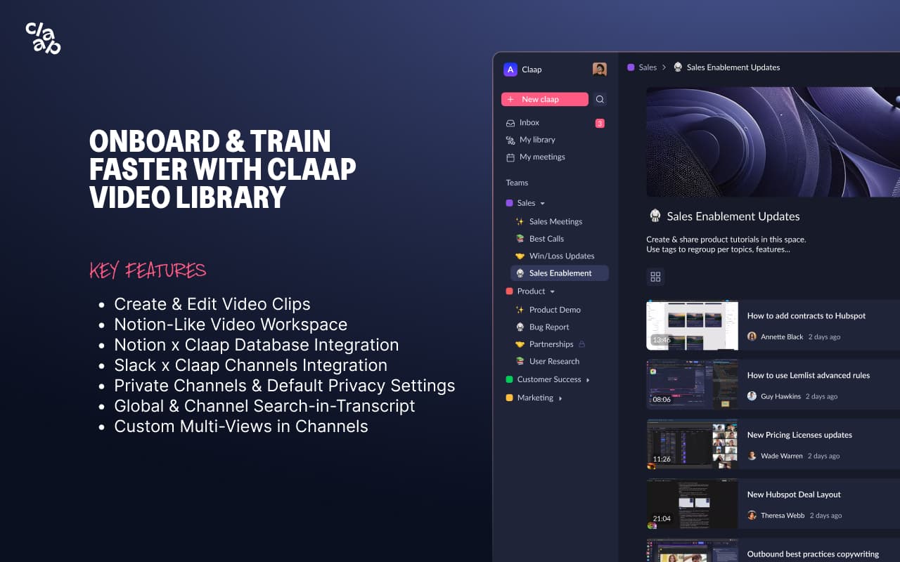 Claap - Meeting & Screen Recording - 截图 3