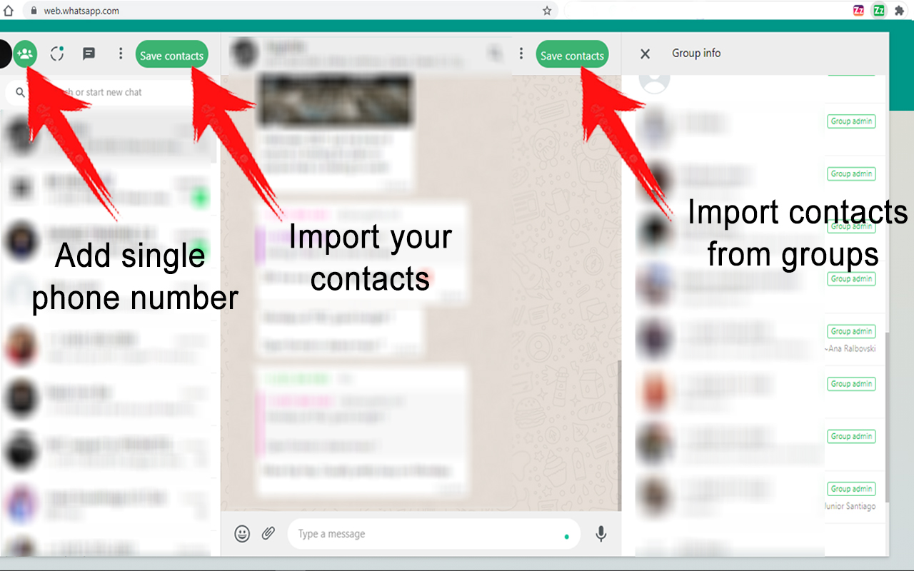 CRMzz - Whats App Groups Contacts Importer - 截图 2