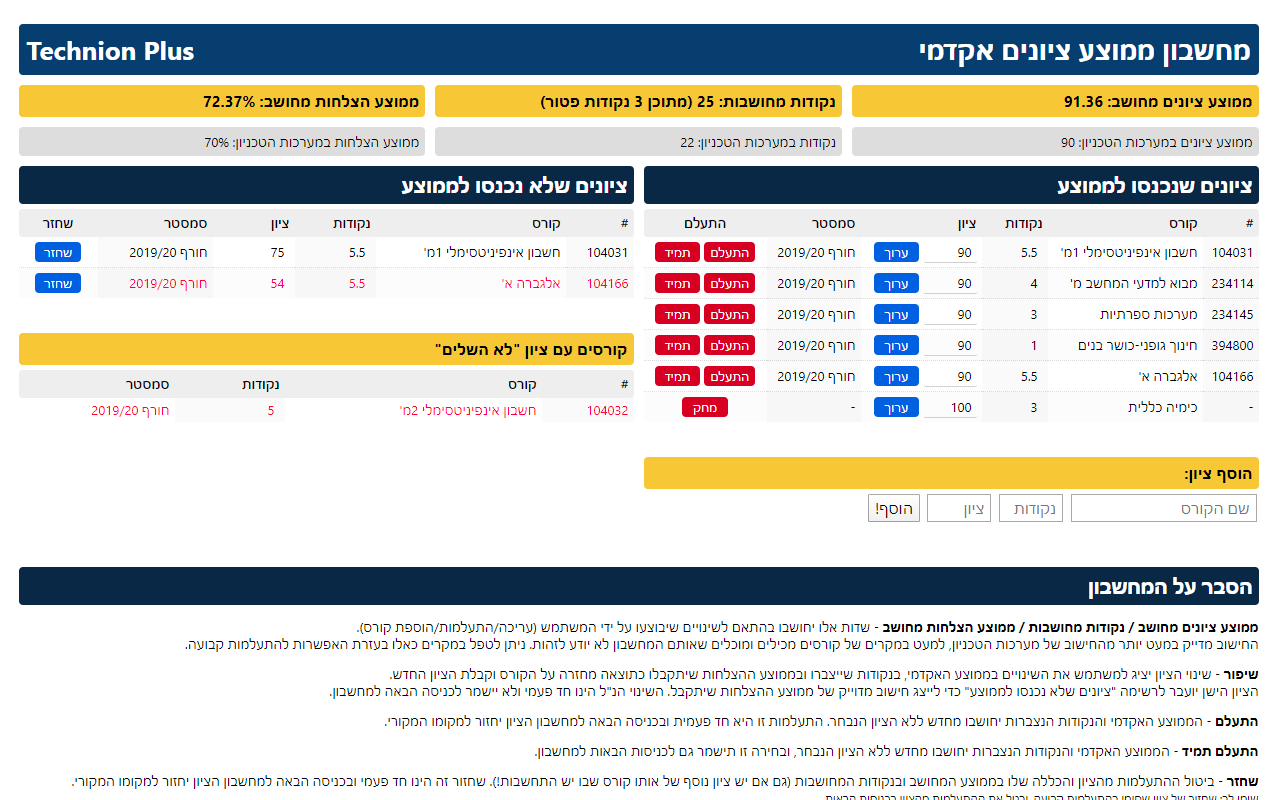 Technion Plus Plus - 截图 2