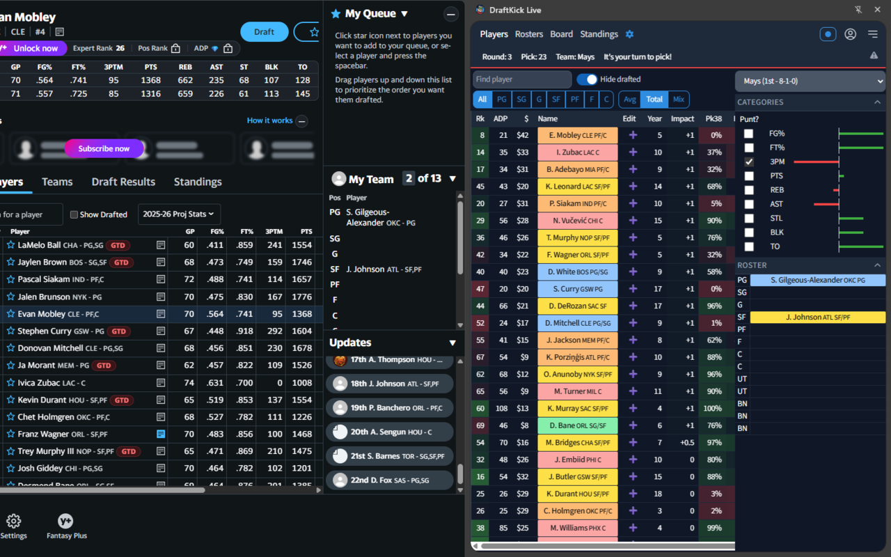 DraftKick Live - 截图 2