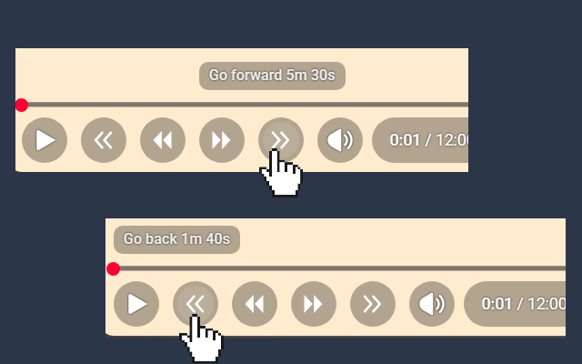 YouTube Rewind & Fast Forward Buttons - 截图 2