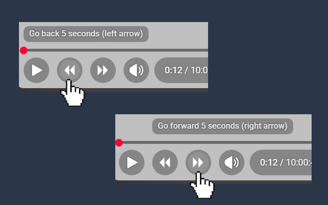 YouTube Rewind & Fast Forward Buttons - 截图 3