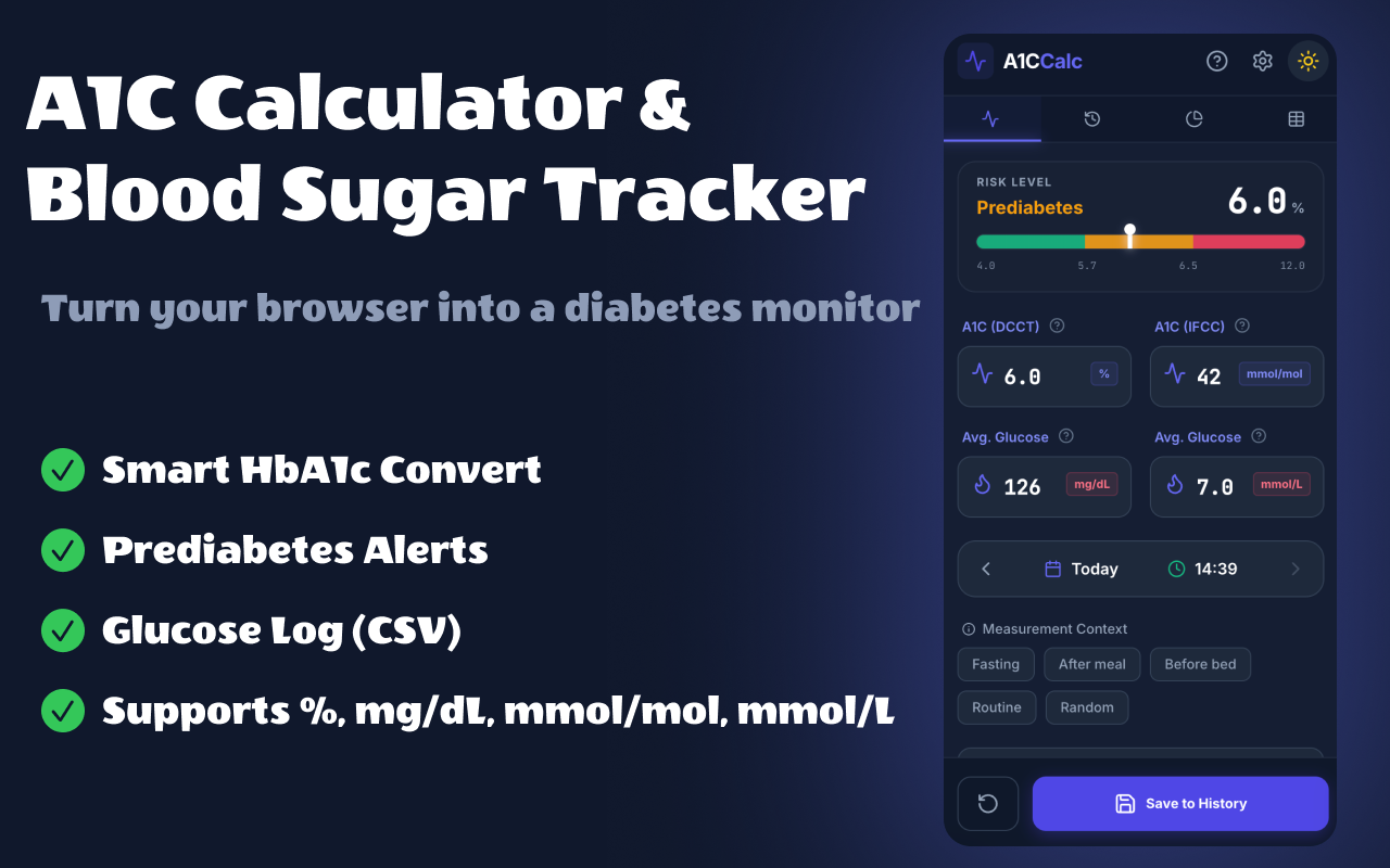 A1C 计算器 - 截图 1