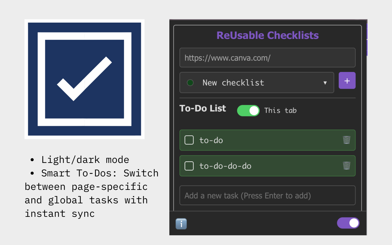 Reusable Checklists - 截图 3