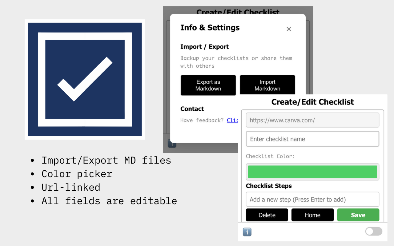 Reusable Checklists - 截图 4