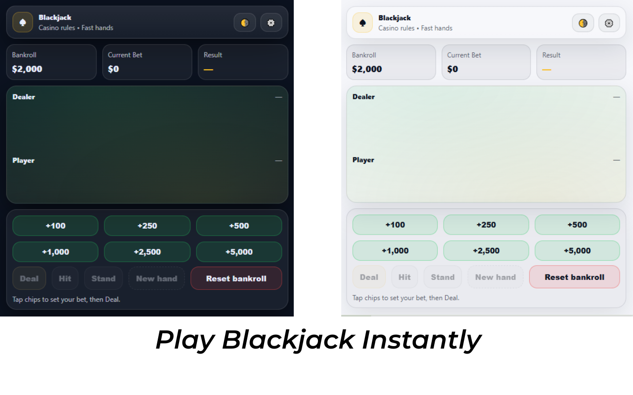 Blackjack – Free Casino Card Game - 截图 3