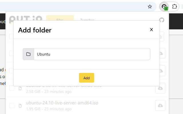 simple put.io - 截图 2